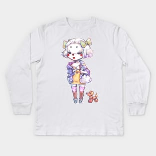 Clown girl Kids Long Sleeve T-Shirt